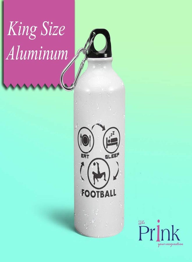 Prink Eat Sleep Football Repeat Printed Sipper Bottles | Football Sipper Bottles | Water Bottles for Footballer | Football Sippers | Printed Sipper Bottles for Football Player, Gym, Sports |600ml - Image 2